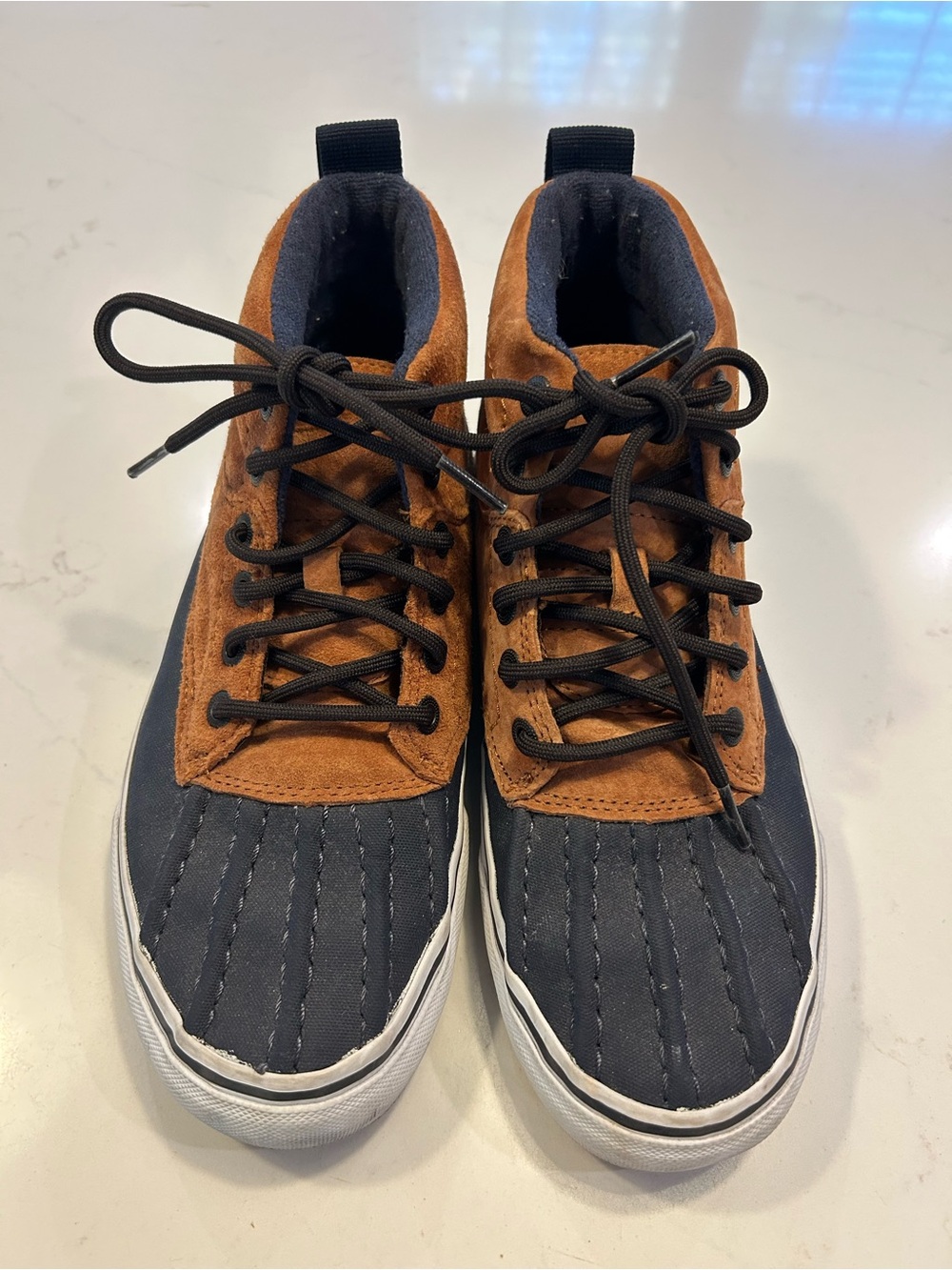 Vans Men’s/Womens SK8-HI duck boot sneakers.